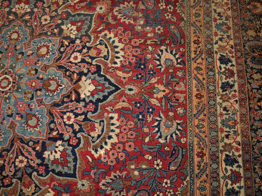 ANTIQUE PERSIAN BIRJAND CARPET WITH SUPERB COLOUR, GREAT FURNISHING CARPET, CIRCA 1900. View XI