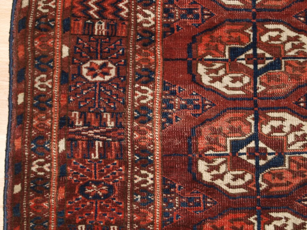 ANTIQUE TEKKE TURKMEN RUG, GOOD FURNISHING EXAMPLE, CIRCA 1900. View IV