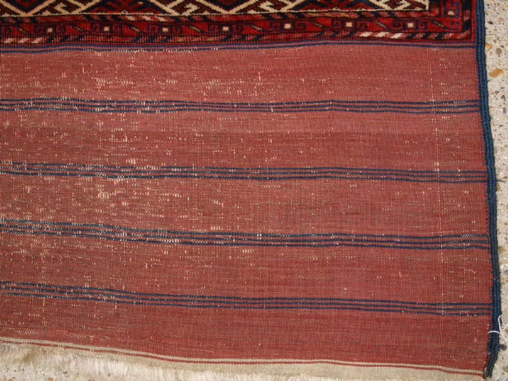 ANTIQUE KIZYL AYAK TURKMEN MAIN CARPET, GREAT COLOUR AND CONDITION, CIRCA 1880. View XIII