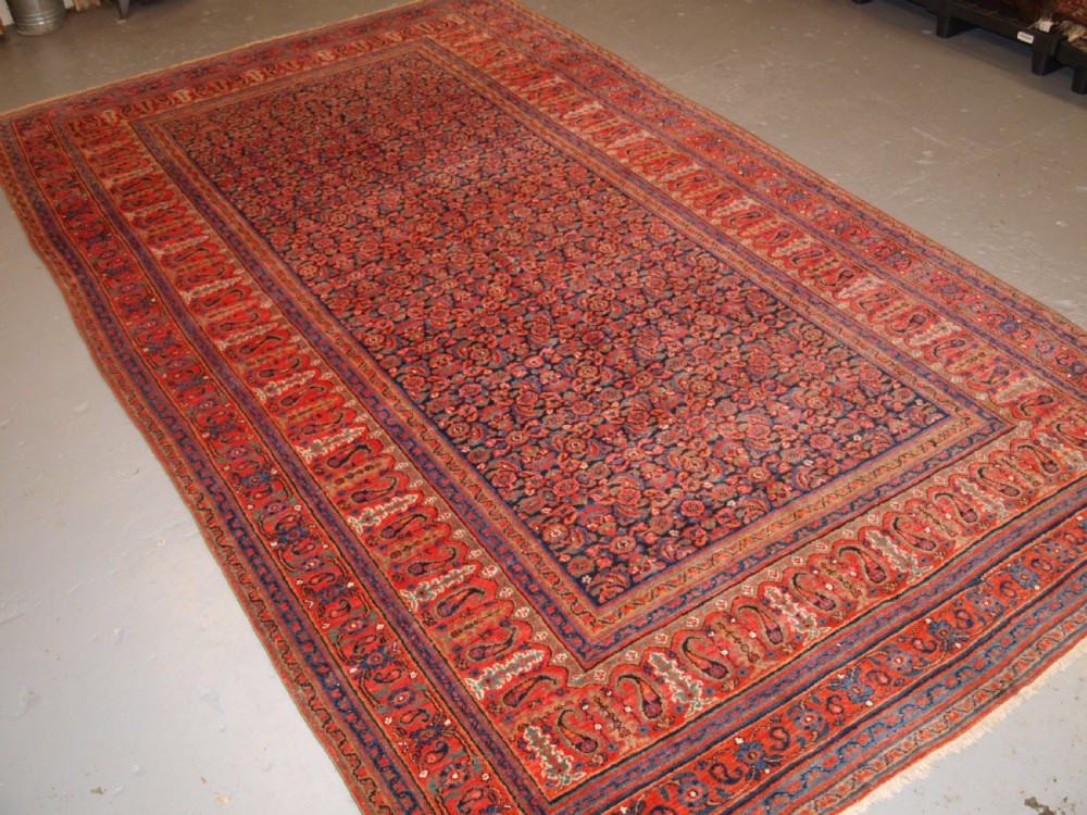ANTIQUE DOROKSH CARPET, SUPERB SOFT WOOL, GREAT COLOURS, CIRCA 1880.