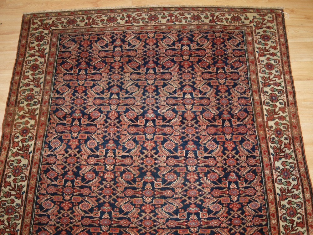 ANTIQUE MALAYER VILLAGE RUG, FINE WEAVE, CIRCA 1900. View III