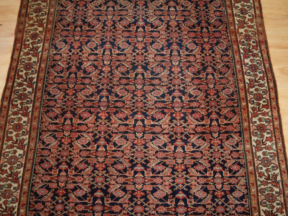 ANTIQUE MALAYER VILLAGE RUG, FINE WEAVE, CIRCA 1900. View IV