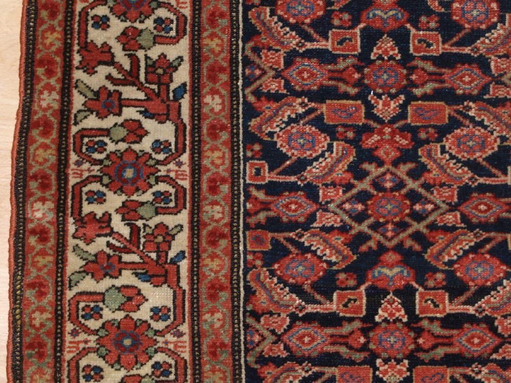 ANTIQUE MALAYER VILLAGE RUG, FINE WEAVE, CIRCA 1900. View VII