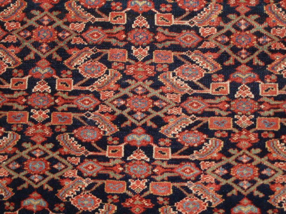 ANTIQUE MALAYER VILLAGE RUG, FINE WEAVE, CIRCA 1900. View IX
