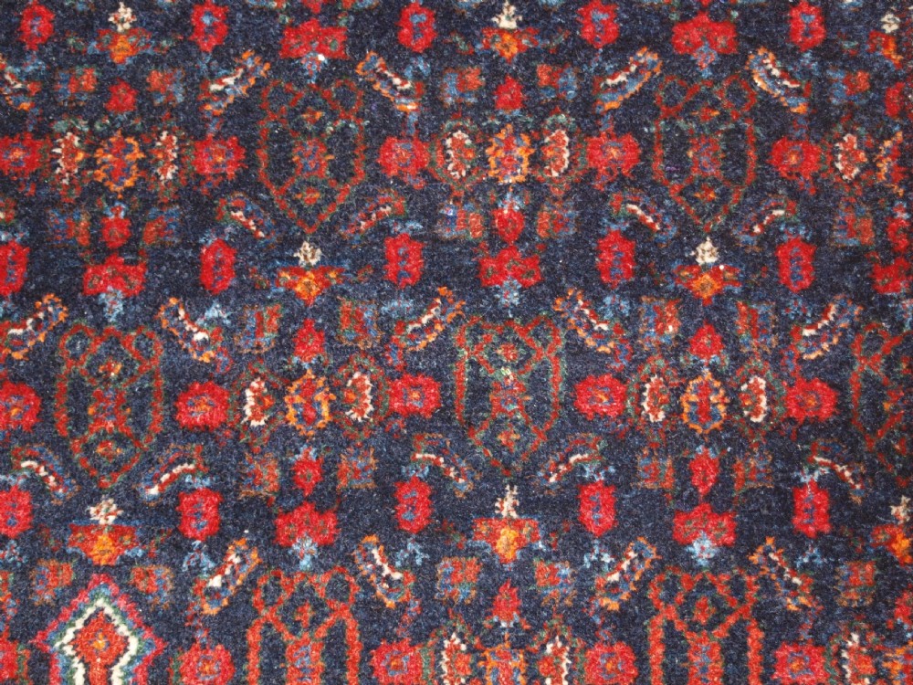 ANTIQUE SENNEH VILLAGE RUG OF SMALL SIZE WITH HERATTI DESIGN, CIRCA 1900. View IX