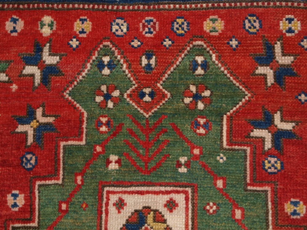 ANTIQUE TURKISH BERGAMA REGION PRAYER RUG OF GOOD DESIGN, CIRCA 1900. View XI