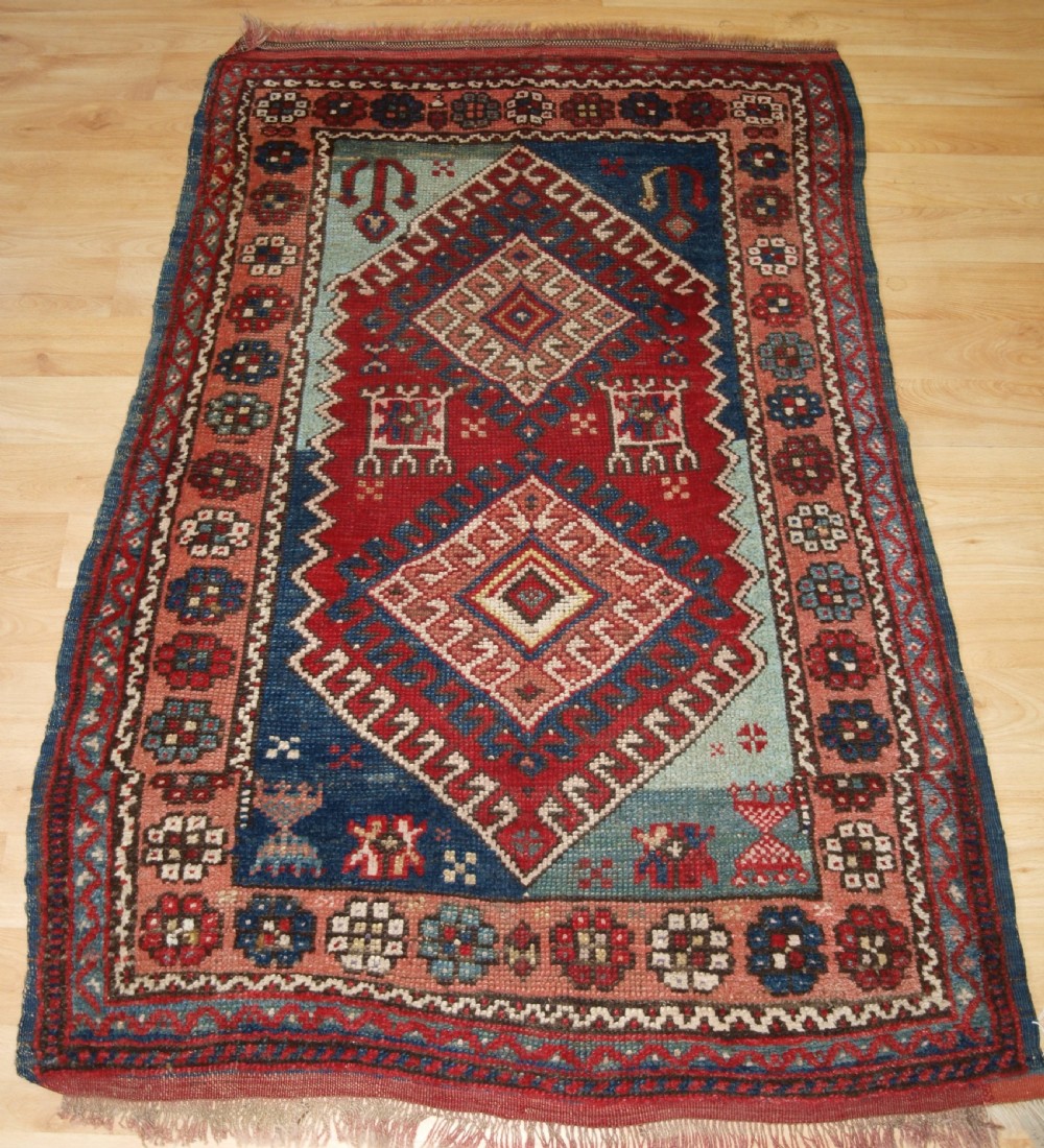 ANTIQUE TURKISH BERGAMA REGION VILLAGE RUG, RUSTIC DESIGN, CIRCA 1900. View II