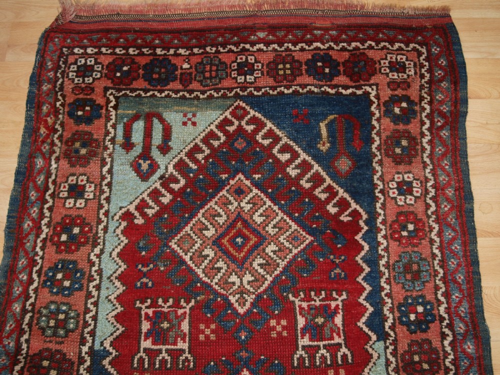 ANTIQUE TURKISH BERGAMA REGION VILLAGE RUG, RUSTIC DESIGN, CIRCA 1900. View VI