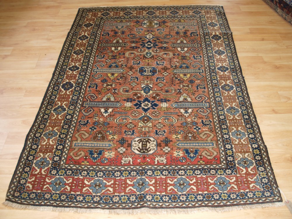OLD ARDABIL RUG WITH CAUCASIAN PEREPEDIL DESIGN, CIRCA 1920. View II
