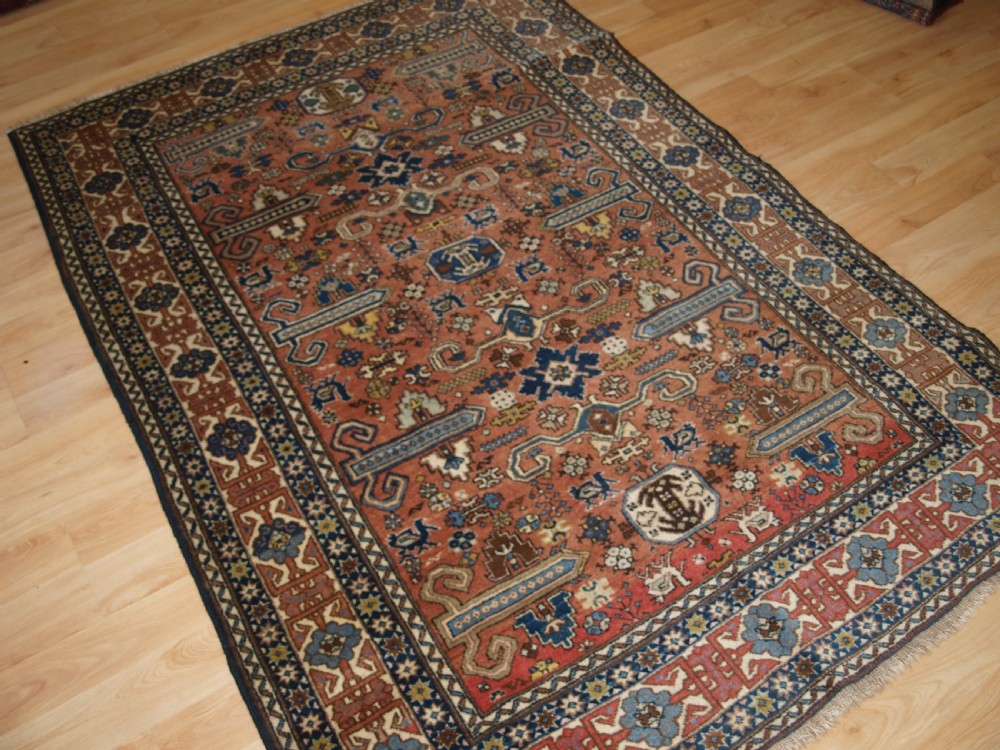 OLD ARDABIL RUG WITH CAUCASIAN PEREPEDIL DESIGN, CIRCA 1920. View III