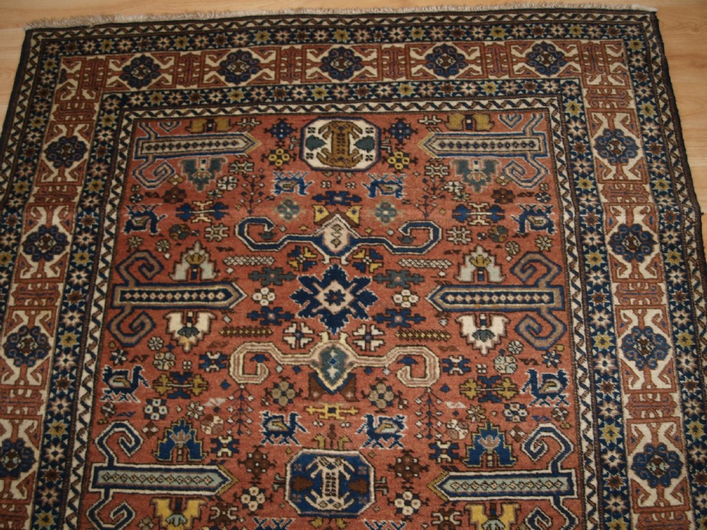 OLD ARDABIL RUG WITH CAUCASIAN PEREPEDIL DESIGN, CIRCA 1920. View VI
