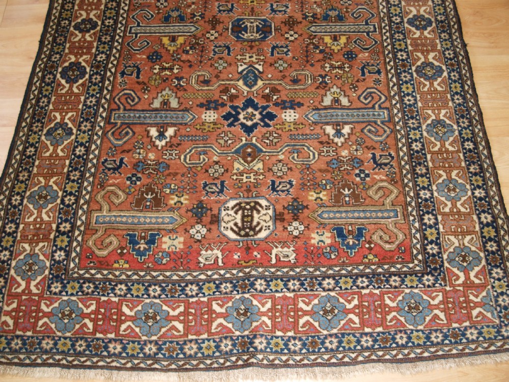 OLD ARDABIL RUG WITH CAUCASIAN PEREPEDIL DESIGN, CIRCA 1920. View VIII