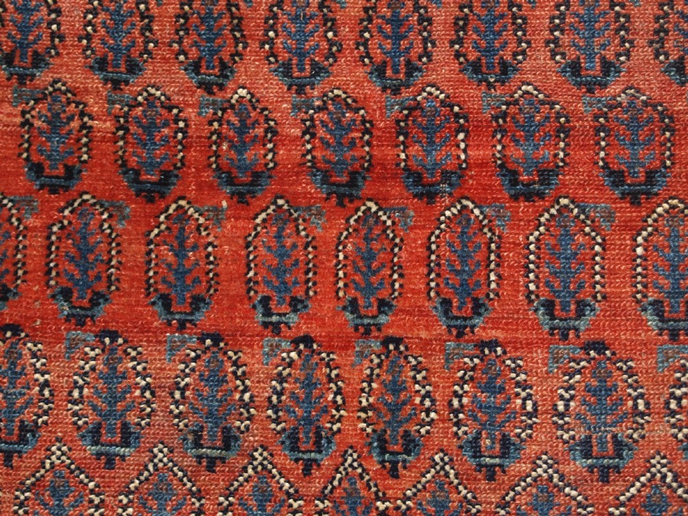 ANTIQUE SARABENT VILLAGE KELLEH LONG RUG WITH SHRUB DESIGN, CIRCA 1900. View IX