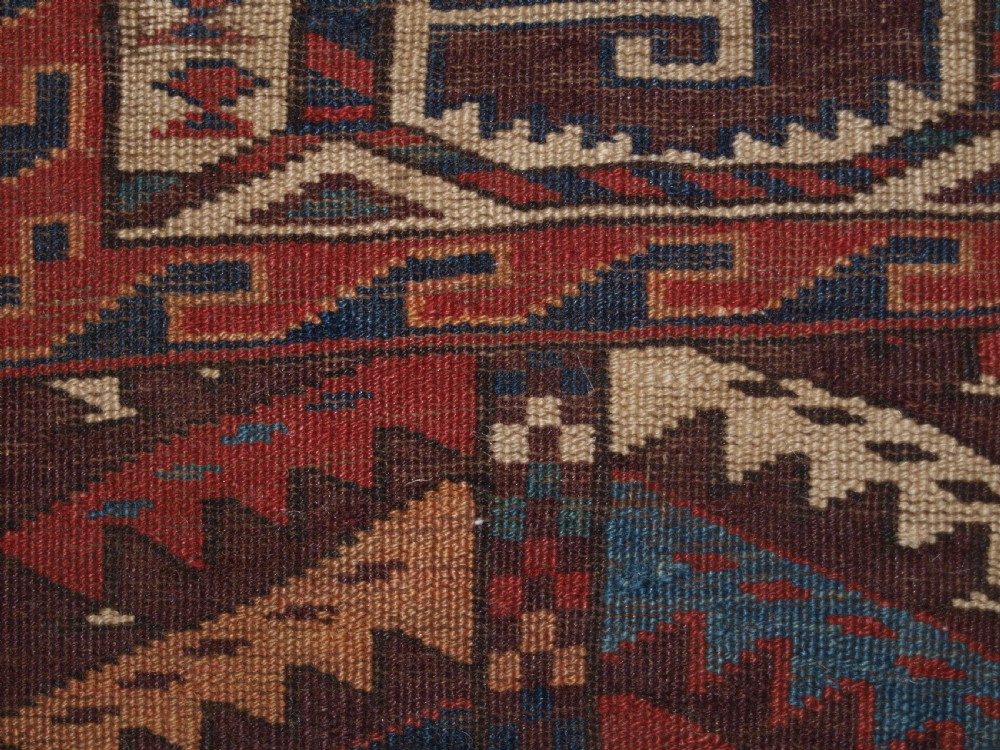 ANTIQUE YOMUT TURKMEN MAIN CARPET WITH KEPSE GULS, 2ND HALF 19TH CENTURY. View XVIII
