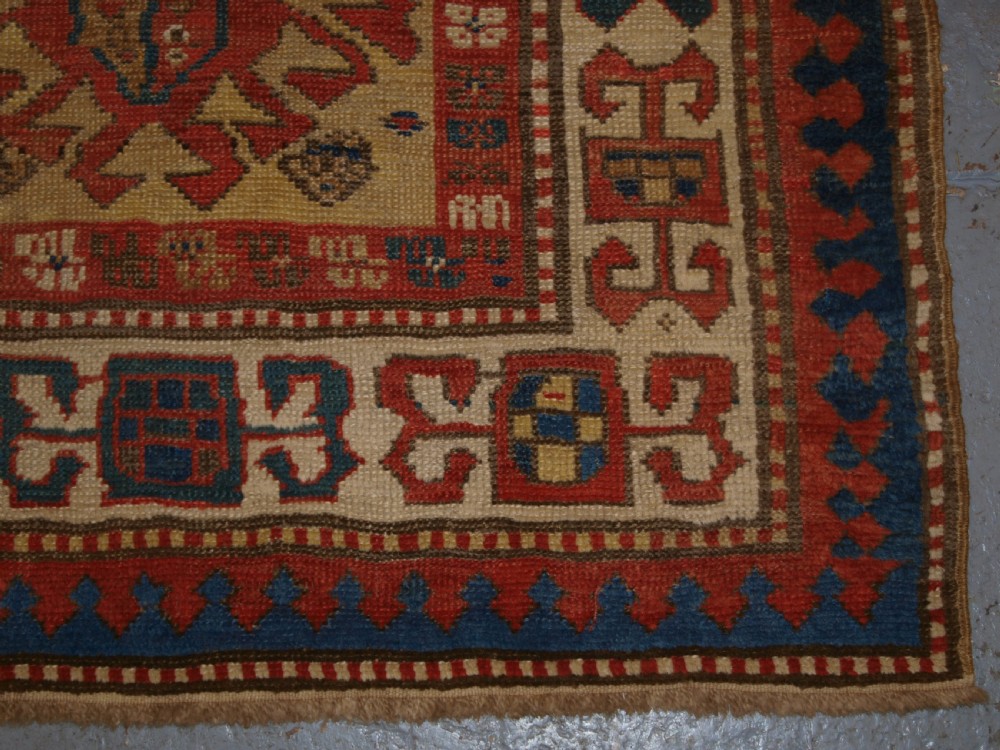 ANTIQUE SOUTH CAUCASIAN RUNNER, BOLD DESIGN WITH SUPERB COLOUR, 2ND HALF 19TH CENTURY. View XI
