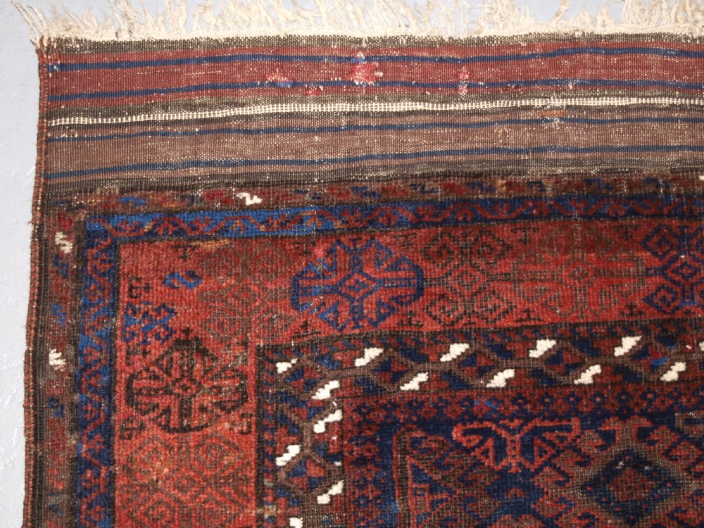 ANTIQUE TIMURI BALUCH RUG OF SINGLE MEDALLION DESIGN, CIRCA 1880. View III
