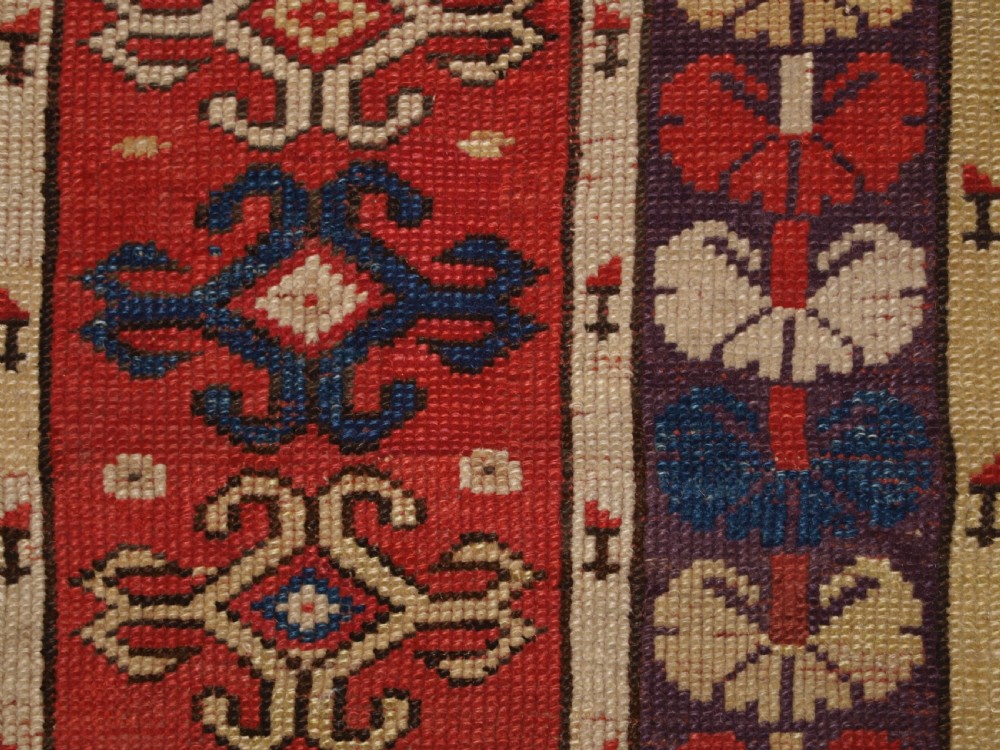 ANTIQUE TURKISH MILAS VILLAGE RUG OF SCARCE DESIGN, CIRCA 1850. View XI