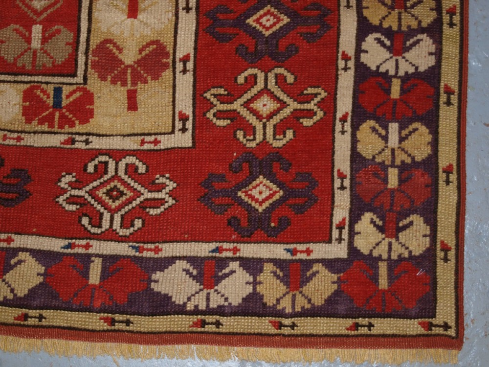 ANTIQUE TURKISH MILAS VILLAGE RUG OF SCARCE DESIGN, CIRCA 1850. View XII