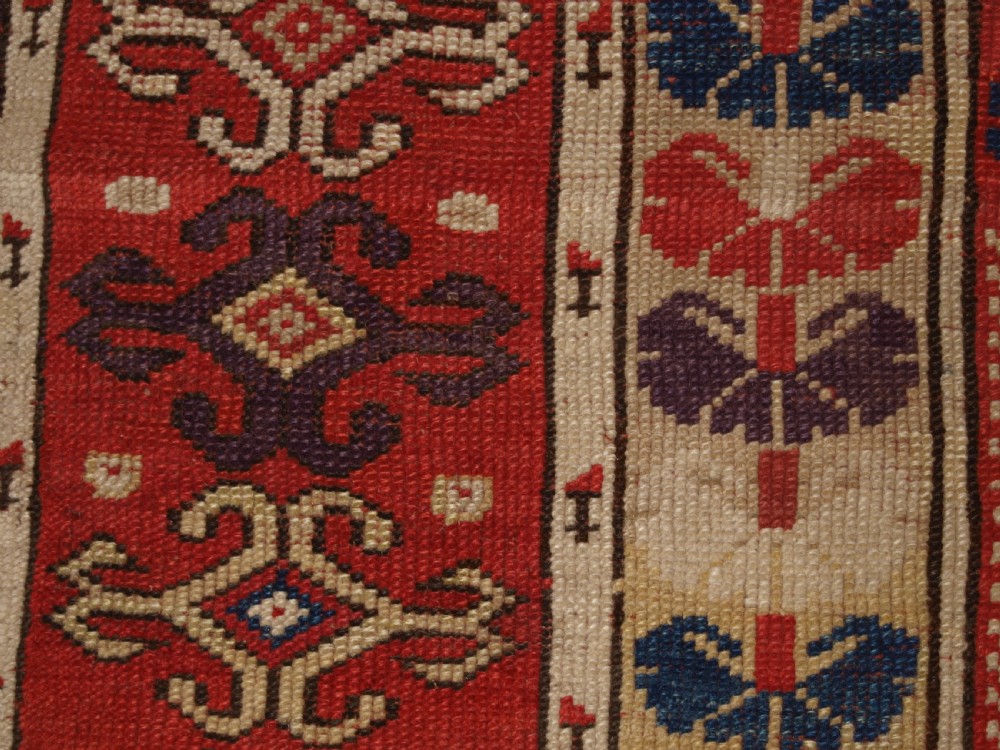 ANTIQUE TURKISH MILAS VILLAGE RUG OF SCARCE DESIGN, CIRCA 1850. View XIII
