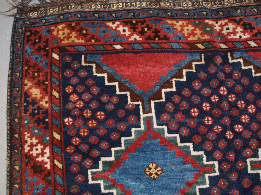 ANTIQUE LURI TRIBAL LONG RUG, BOLD DESIGN AND COLOUR, CIRCA 1900/20. View III