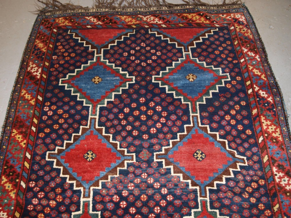 ANTIQUE LURI TRIBAL LONG RUG, BOLD DESIGN AND COLOUR, CIRCA 1900/20. View V