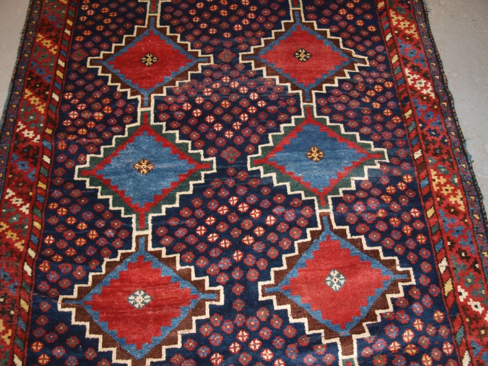 ANTIQUE LURI TRIBAL LONG RUG, BOLD DESIGN AND COLOUR, CIRCA 1900/20. View VI