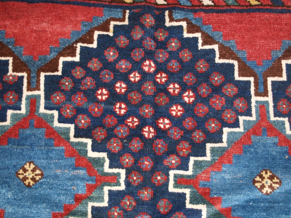 ANTIQUE LURI TRIBAL LONG RUG, BOLD DESIGN AND COLOUR, CIRCA 1900/20. View VIII