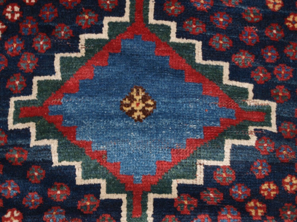 ANTIQUE LURI TRIBAL LONG RUG, BOLD DESIGN AND COLOUR, CIRCA 1900/20. View X