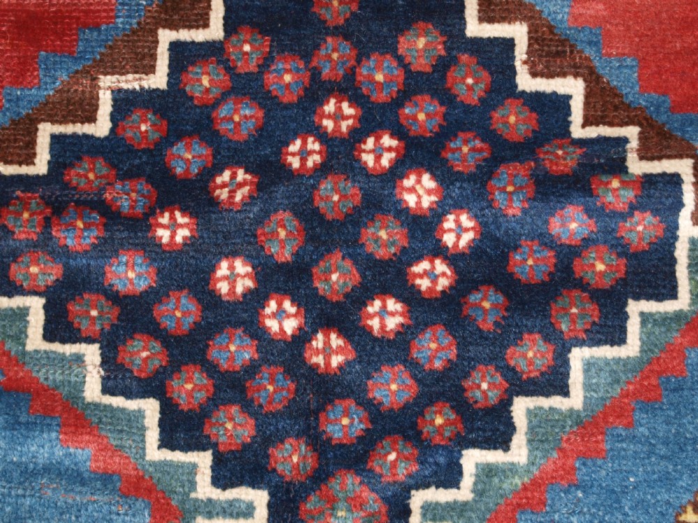 ANTIQUE LURI TRIBAL LONG RUG, BOLD DESIGN AND COLOUR, CIRCA 1900/20. View XII