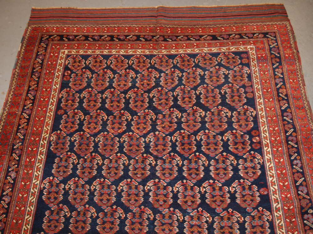 ANTIQUE LONG RUG BY THE AFSHAR TRIBE, BOTEH DESIGN, CIRCA 1890. View V