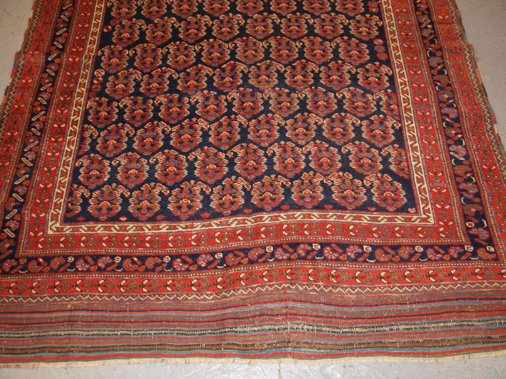 ANTIQUE LONG RUG BY THE AFSHAR TRIBE, BOTEH DESIGN, CIRCA 1890. View VII
