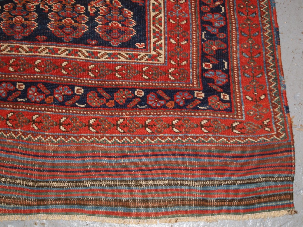 ANTIQUE LONG RUG BY THE AFSHAR TRIBE, BOTEH DESIGN, CIRCA 1890. View X