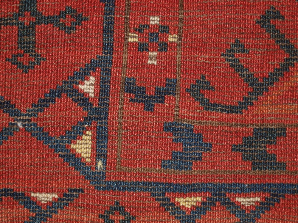 ANTIQUE ERSARI TURKMEN MAIN CARPET, VERY LARGE GULS, CIRCA 1880 OR EARLIER. View XIV