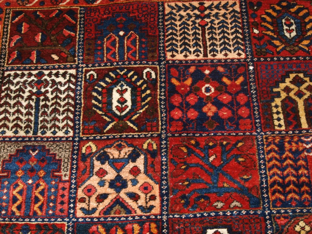 ANTIQUE BAKHTIARI CARPET OF GARDEN DESIGN, CIRCA 1900/20. View VII
