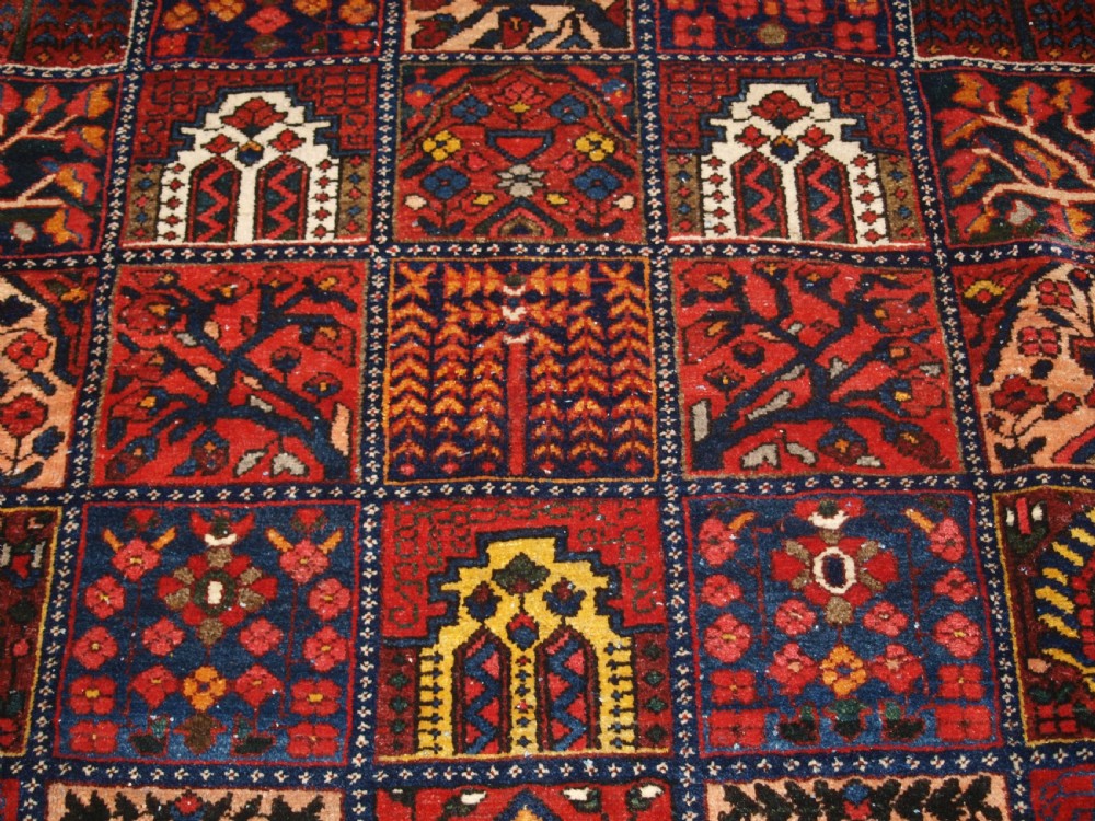 ANTIQUE BAKHTIARI CARPET OF GARDEN DESIGN, CIRCA 1900/20. View XI