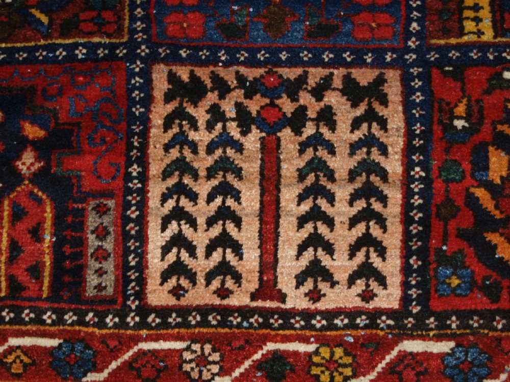 ANTIQUE BAKHTIARI CARPET OF GARDEN DESIGN, CIRCA 1900/20. View XIII