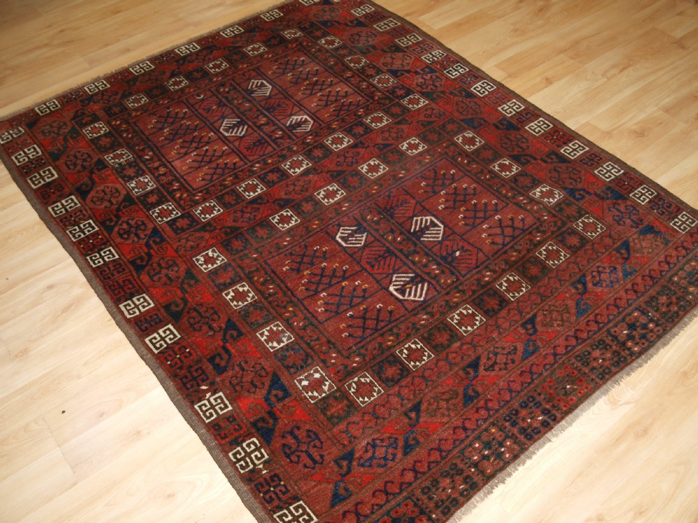 ANTIQUE ERSARI TURKMEN ENSI, TRADITIONAL DESIGN, CIRCA 1890. View II