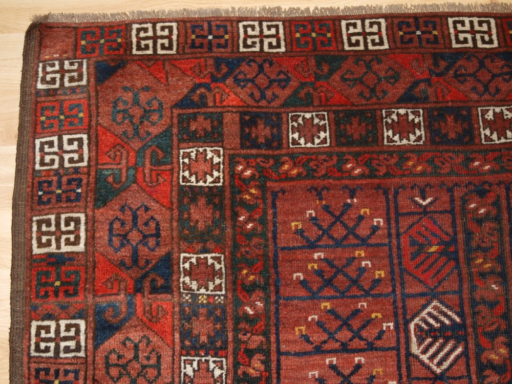 ANTIQUE ERSARI TURKMEN ENSI, TRADITIONAL DESIGN, CIRCA 1890. View III