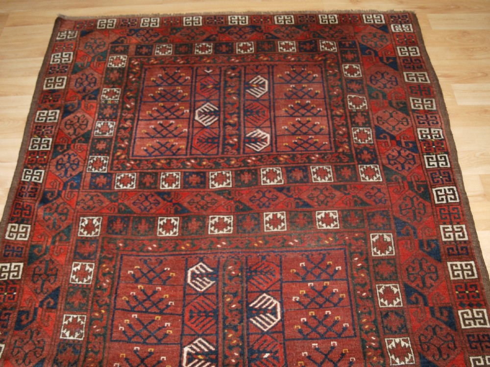 ANTIQUE ERSARI TURKMEN ENSI, TRADITIONAL DESIGN, CIRCA 1890. View IV