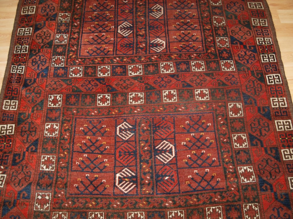 ANTIQUE ERSARI TURKMEN ENSI, TRADITIONAL DESIGN, CIRCA 1890. View V