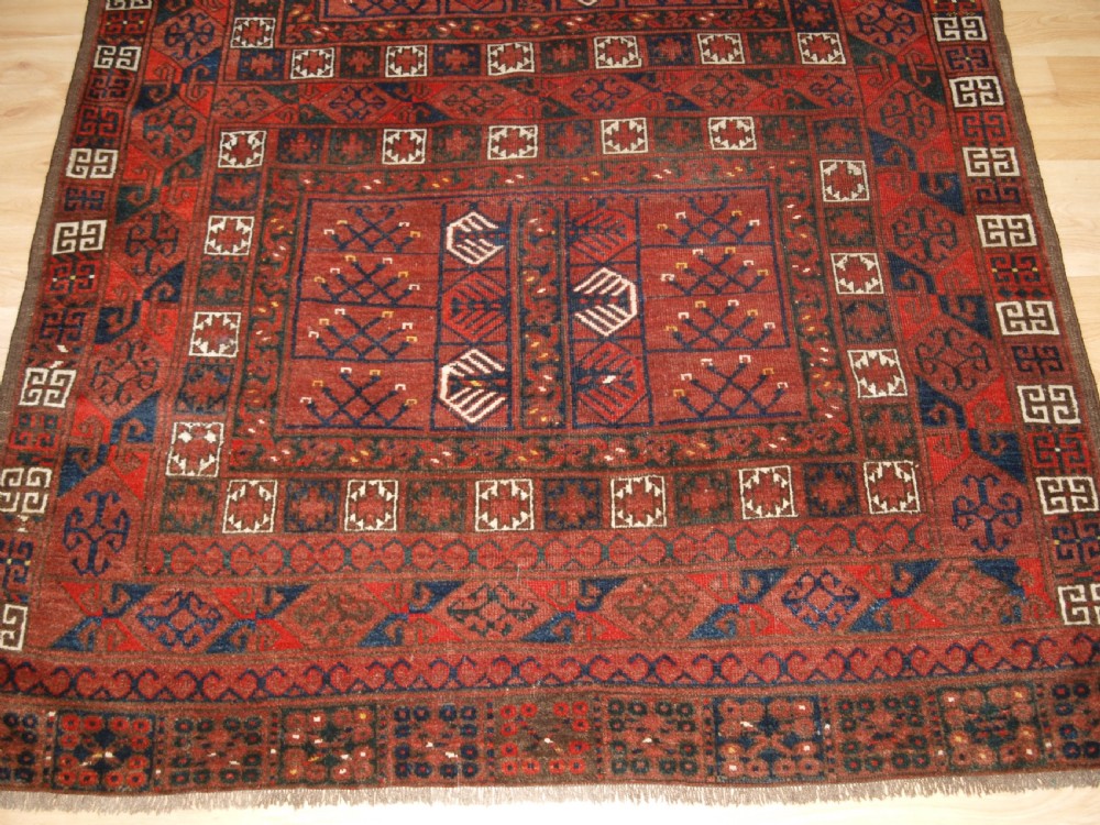 ANTIQUE ERSARI TURKMEN ENSI, TRADITIONAL DESIGN, CIRCA 1890. View VI
