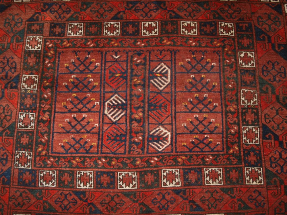 ANTIQUE ERSARI TURKMEN ENSI, TRADITIONAL DESIGN, CIRCA 1890. View VII