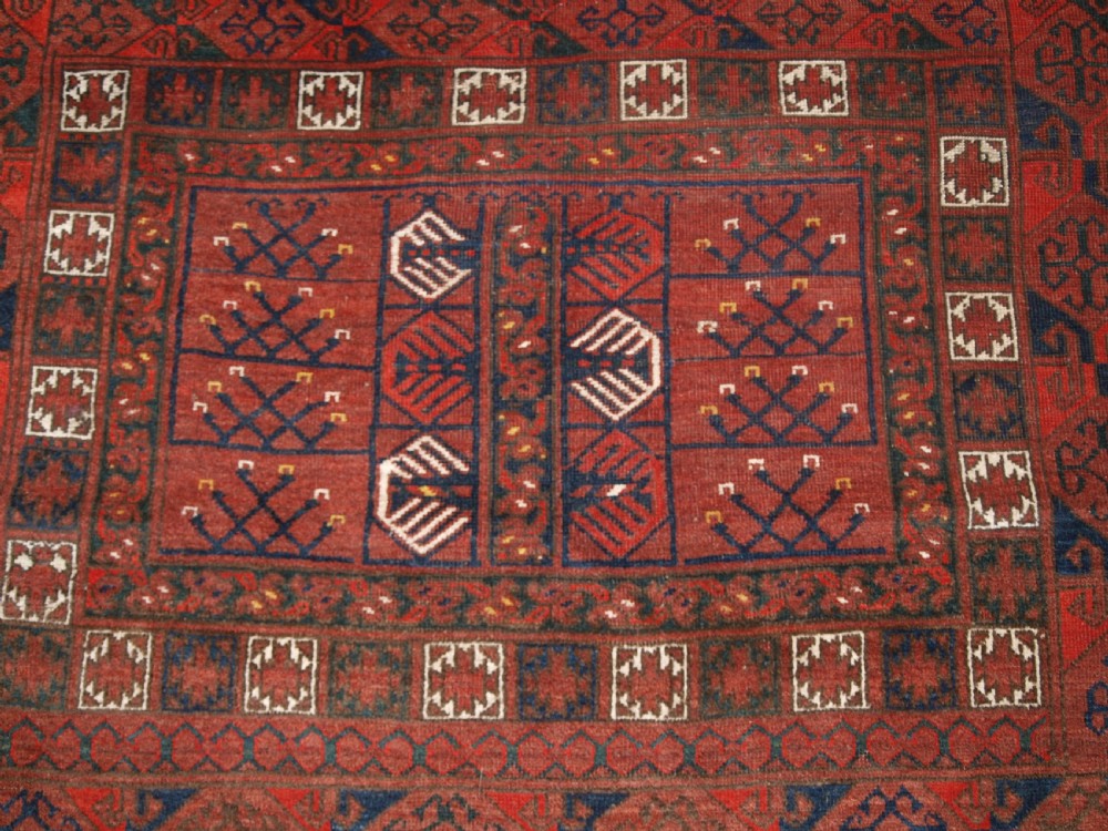 ANTIQUE ERSARI TURKMEN ENSI, TRADITIONAL DESIGN, CIRCA 1890. View IX