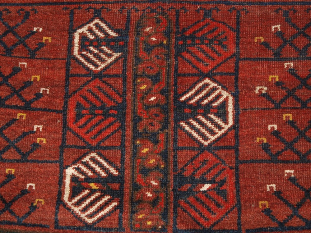 ANTIQUE ERSARI TURKMEN ENSI, TRADITIONAL DESIGN, CIRCA 1890. View XIII
