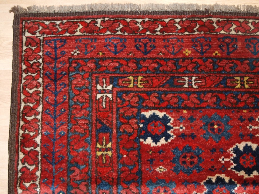 ANTIQUE AFGHAN TURKMEN ENSI, DOOR HANGING RUG, UNUSUAL DESIGN, CIRCA 1900/20. View III