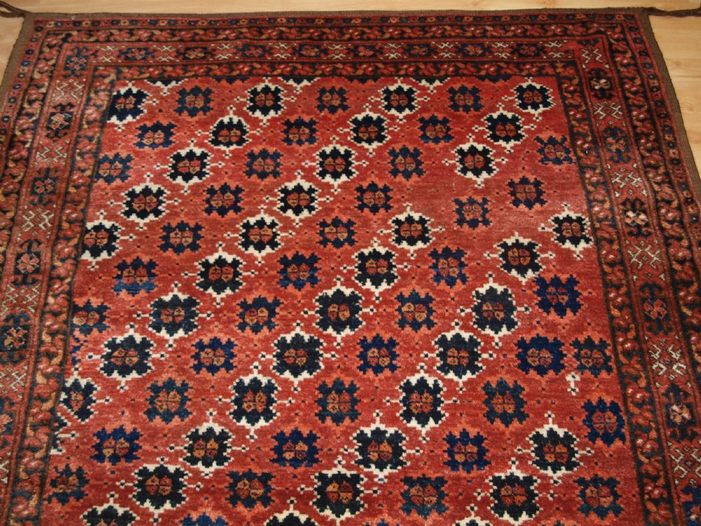 ANTIQUE AFGHAN ENSI DOOR HANGING, POSSIBLY BESHIR TURKMEN, CIRCA 1900. View III