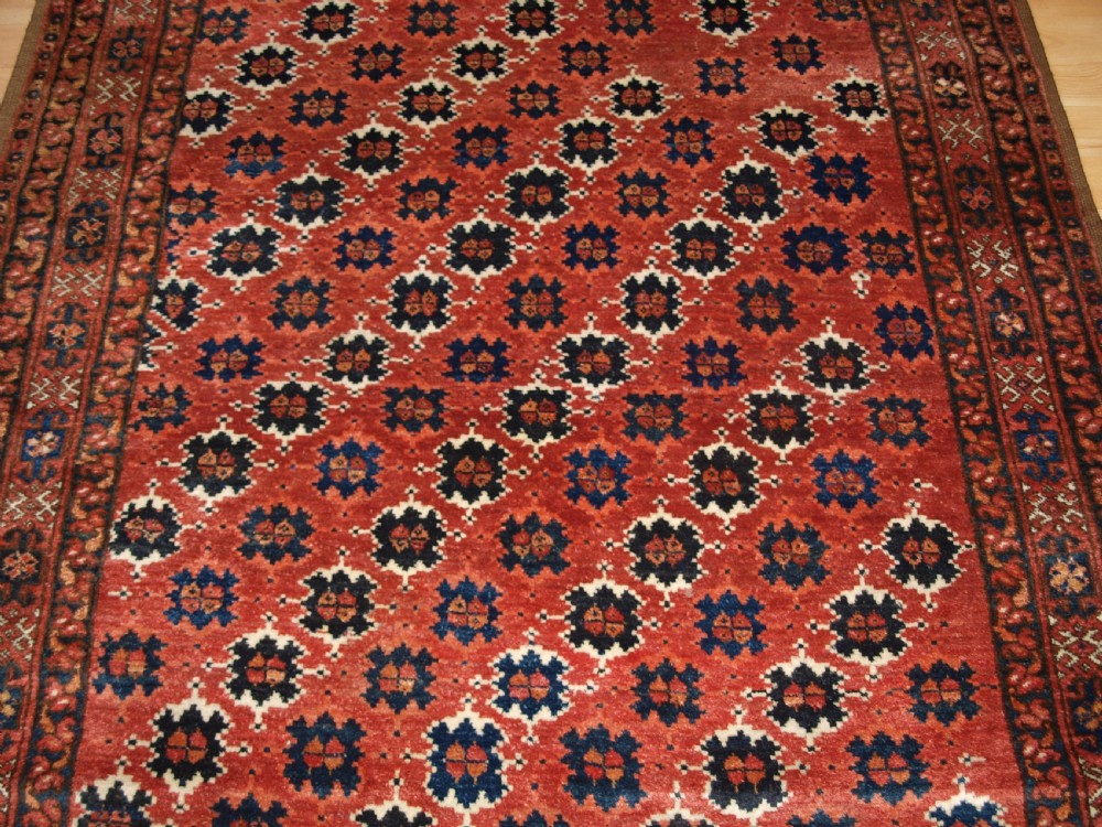ANTIQUE AFGHAN ENSI DOOR HANGING, POSSIBLY BESHIR TURKMEN, CIRCA 1900. View IV