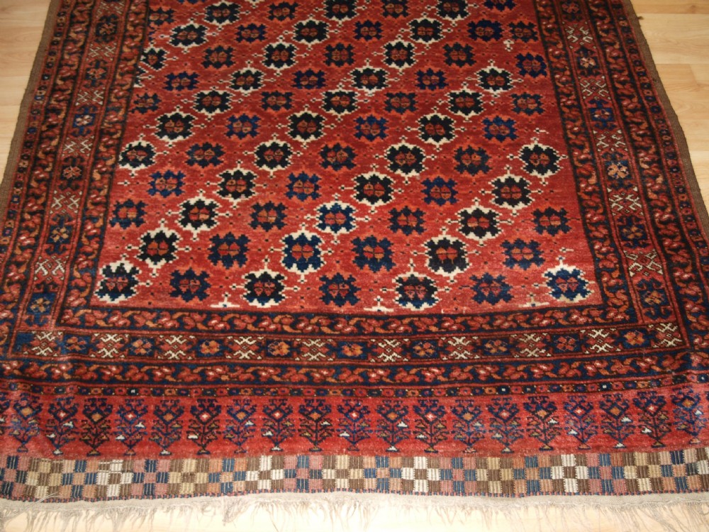 ANTIQUE AFGHAN ENSI DOOR HANGING, POSSIBLY BESHIR TURKMEN, CIRCA 1900. View V