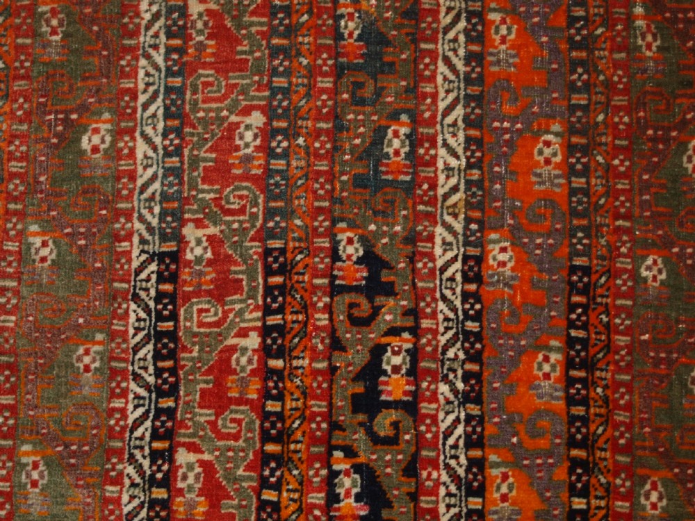 ANTIQUE TURKISH SIVAS WORKSHOP RUG OF SHAWL DESIGN, CIRCA 1880. View VIII