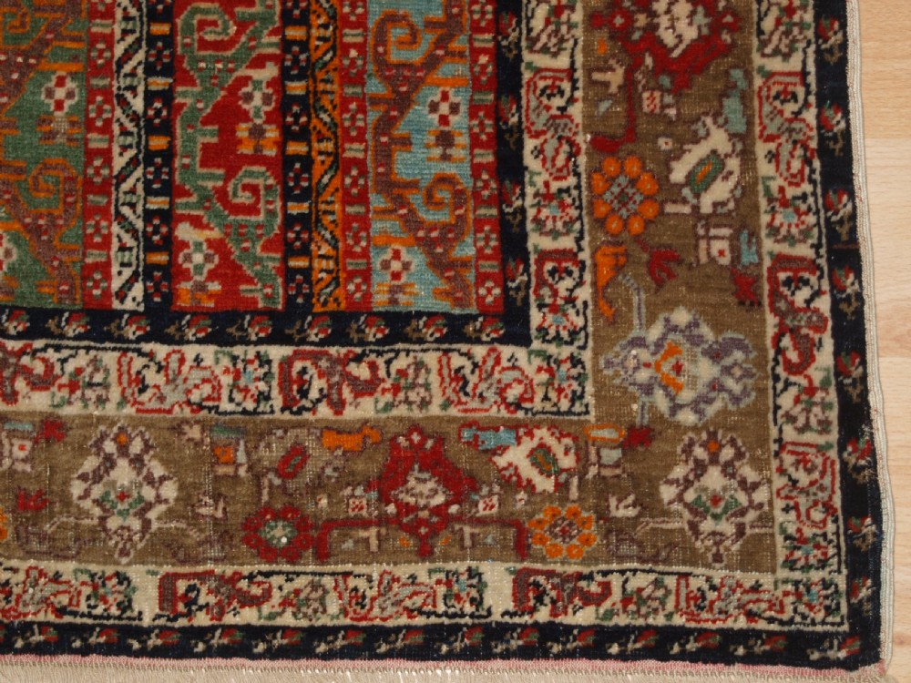 ANTIQUE TURKISH SIVAS WORKSHOP RUG OF SHAWL DESIGN, CIRCA 1880. View X